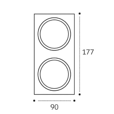 Рамка для светильника  IT08-8038 white