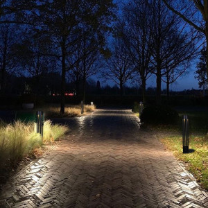 Наземный светильник  09959-0.7-001KT 1,0M GU10 BK