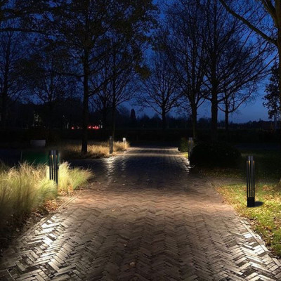 Наземный светильник  09959-0.7-001KT 1,0M GU10 BK