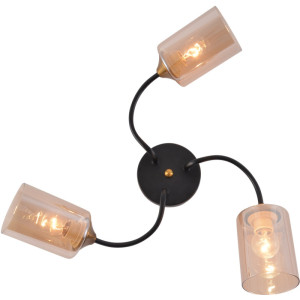 Потолочная люстра  01608-0.3-03 BK+BRASS