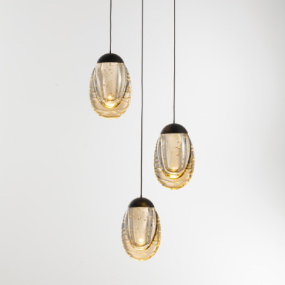 Подвесной светильник MD25090022 MD25090022-3A matt black/champagne