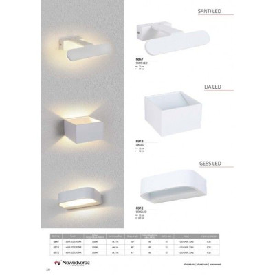 Настенный светильник Lia Led 6913