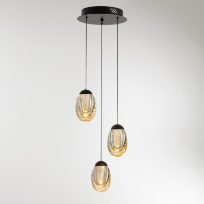 Подвесной светильник MD25090022 MD25090022-3A matt black/champagne